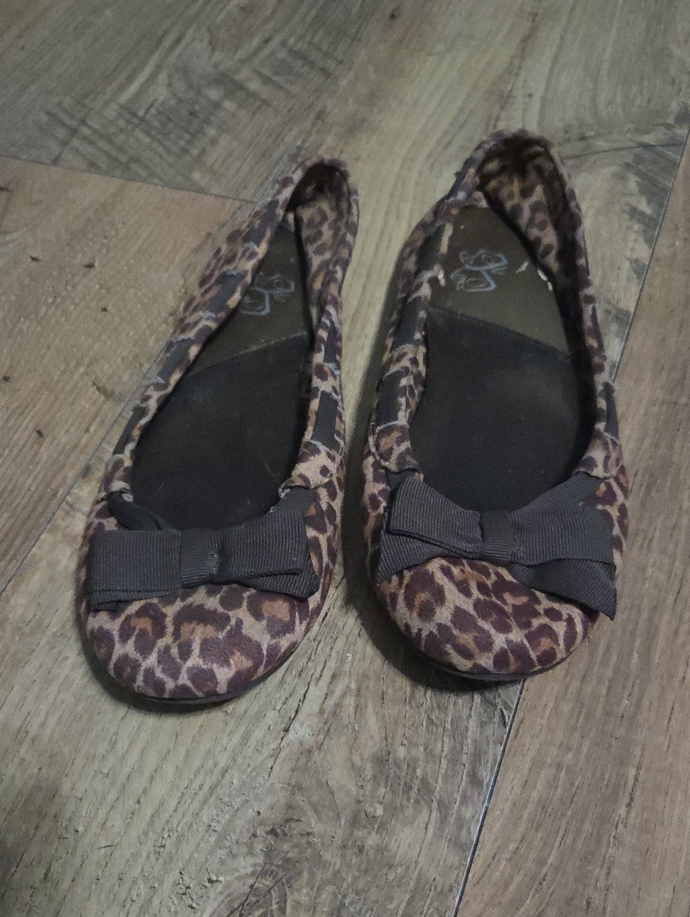 Fashion Bug | Leopard Print Bow Ballet Flats - Brown